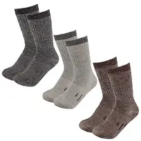 DG Hill 3 Pairs 80 Merino Wool Socks for Men and Women