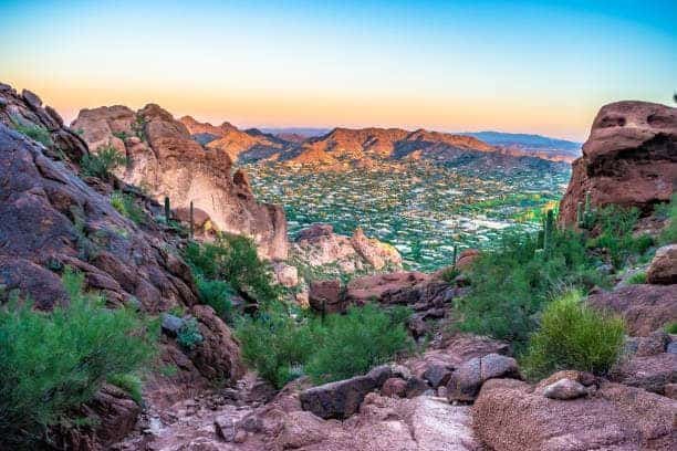 Camelback Mountain in the Echo Canyon Summit Trail camelback mountain hike